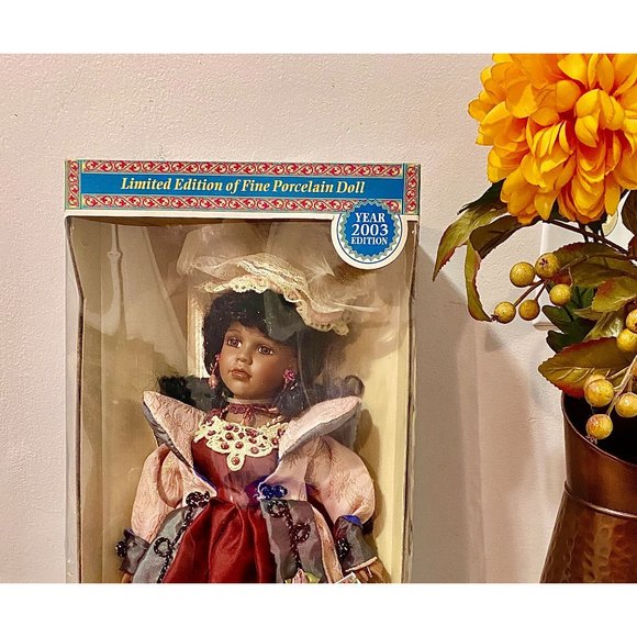 African American doll, Angelina Visconti doll, NEW in Box, 18" Height, so cute - Picture 8 of 17